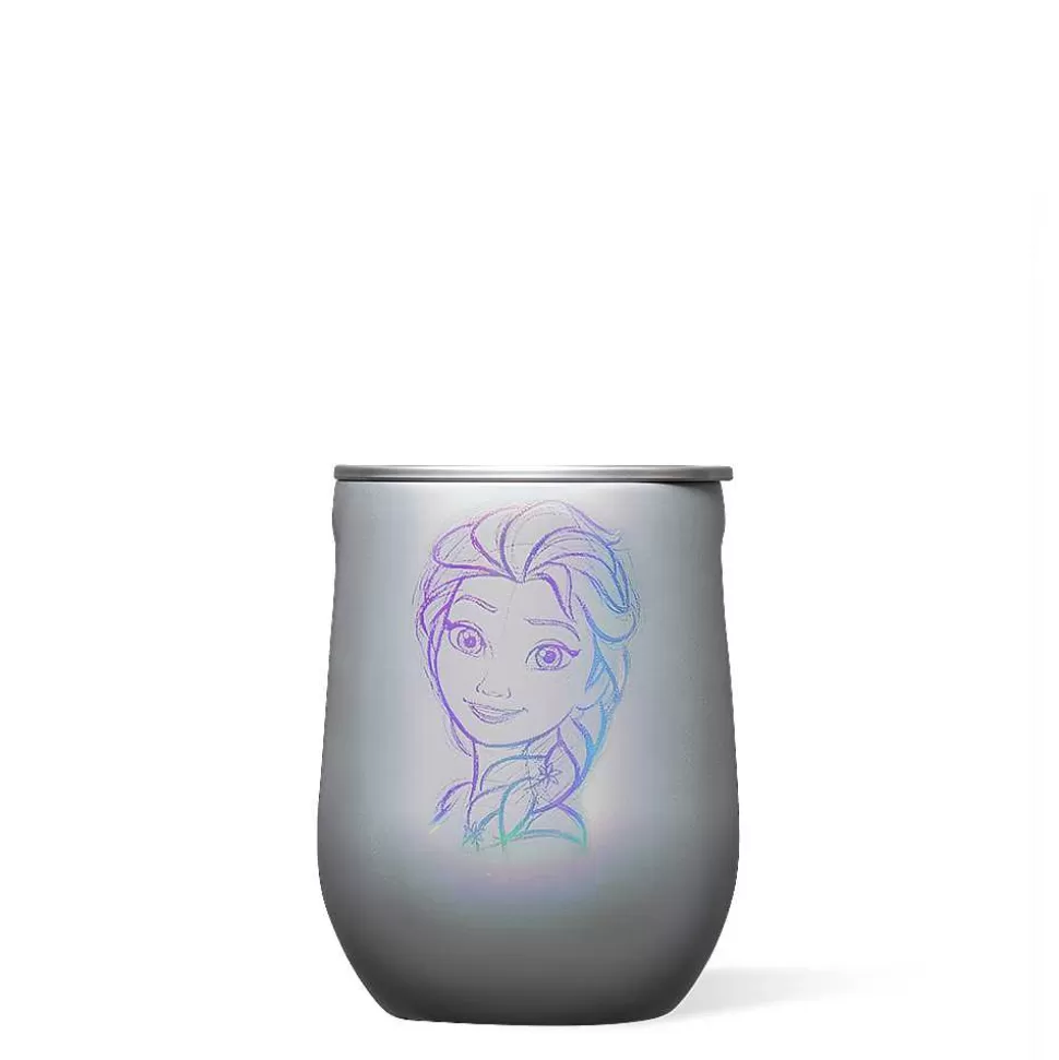 Stemless & Flute-CORKCICLE Disney100 Heritage Sketch Stemless Elsa